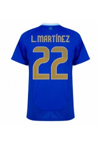 Argentinië Lautaro Martinez #22 Voetbaltruitje Uit tenue Copa America 2024 Korte Mouw